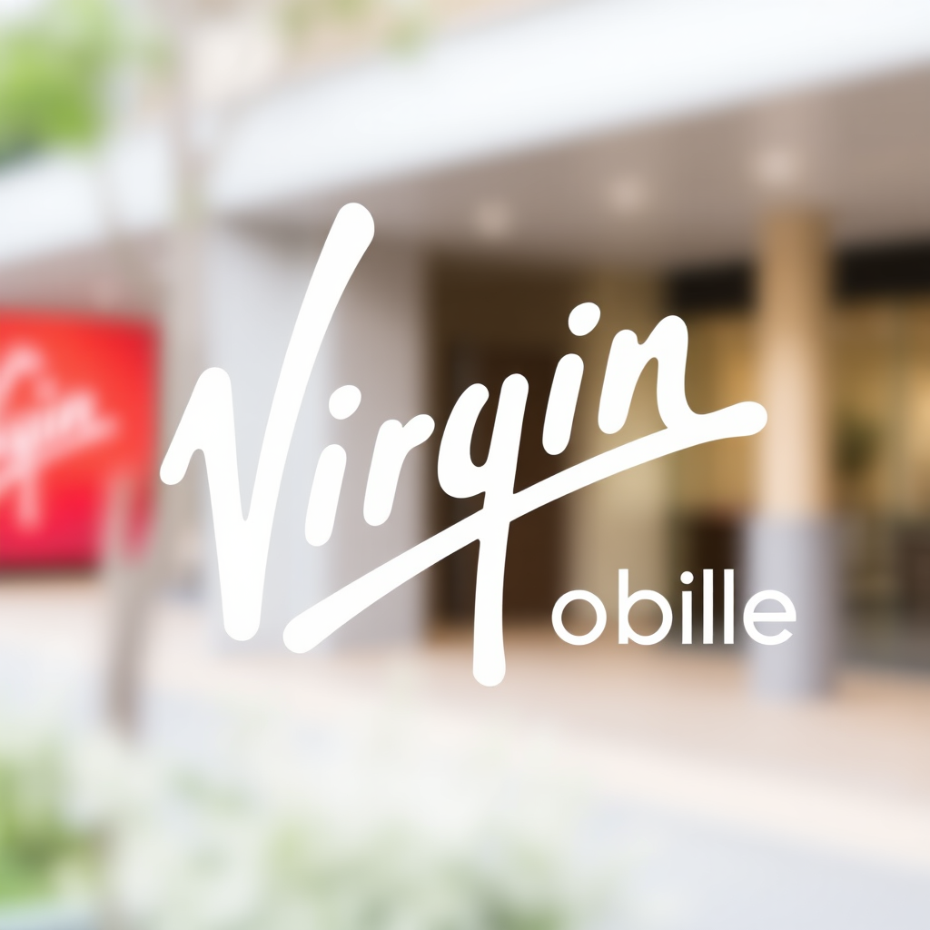 Virgin Mobile logo for mobile top up and recharge services